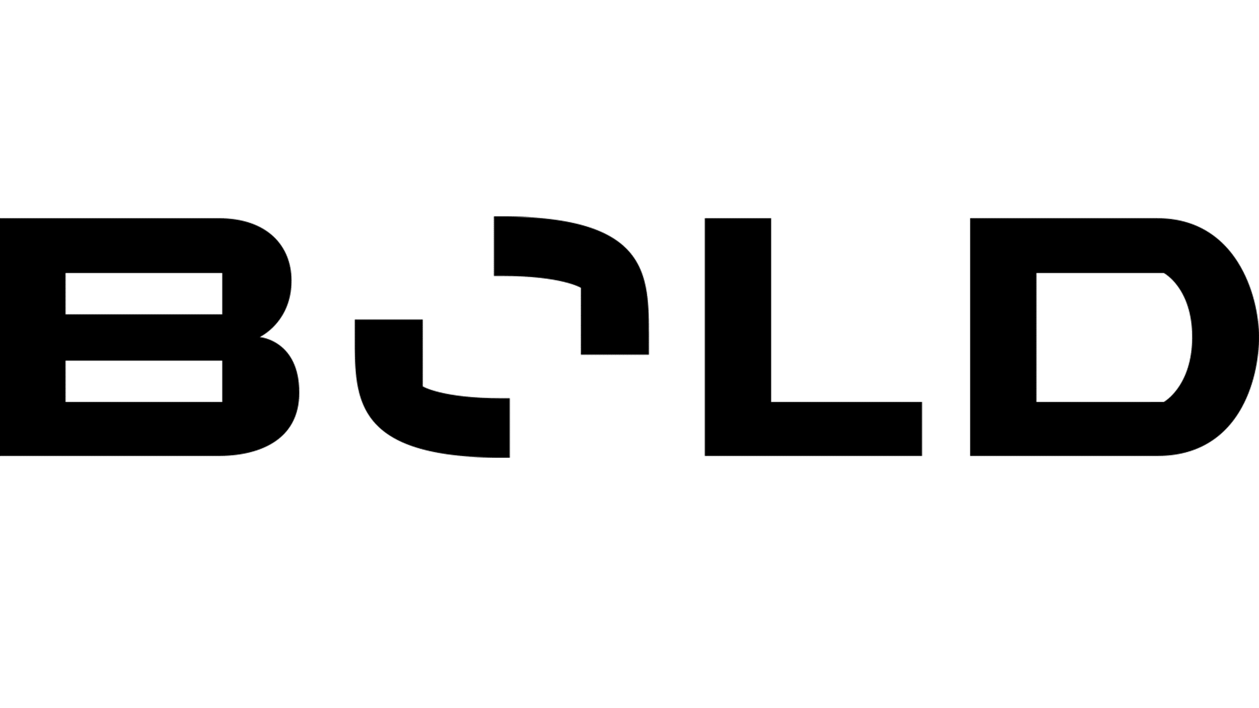 Final logo for Bold, black large.